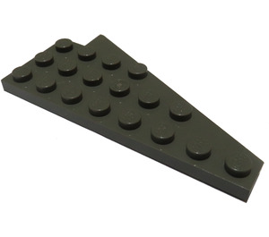 LEGO Dark Gray Wedge Plate 4 x 8 Wing Left with Underside Stud Notch (3933 / 45174)