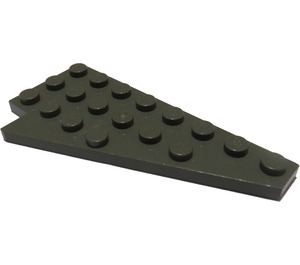 LEGO Gris foncé Coin assiette 4 x 8 Aile Droite avec encoche pour tenon en dessous (3934)