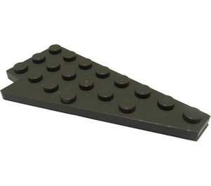 LEGO Dark Gray Wedge Plate 4 x 8 Wing Right with Underside Stud Notch (3934 / 45175)