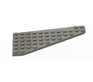 LEGO Donkergrijs Wig Plaat 7 x 12 Vleugel Links (3586)