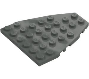 LEGO Gris Foncé Pièce de monnaie assiette 7 x 6 avec des encoches pour tenons (50303)