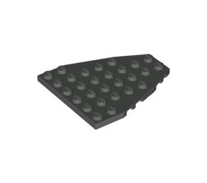 LEGO Gris foncé Coin assiette 7 x 6 avec des encoches pour tenons (50303)