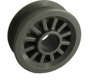 LEGO Dark Gray Wheel Centre Spoked Small (30155)