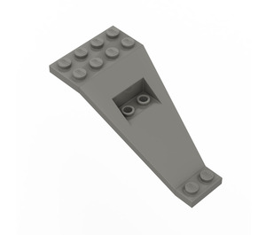 LEGO Gris foncé Aile 8 x 4 - 2 x 3.3 Vers le bas (30119)