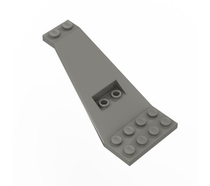 LEGO Tmavě šedá Křídlo 8 x 4 x 3.3 Nahoru (30118)