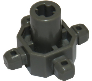 LEGO Dunkelgrau Znap Verbinder 3 x 3 - 4 Way Axial (32221)