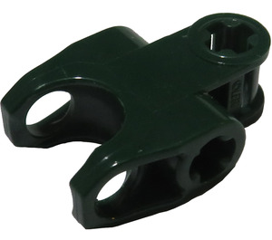 LEGO Dark Green Ball Connector with Perpendicular Axelholes and Flat Ends and Smooth Sides and Sharp Edges and Closed Axle Holes (60176)