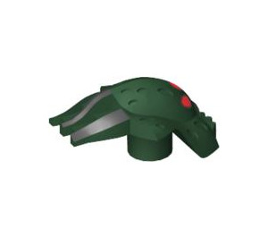 LEGO Dark Green Barraki Ehlek Head (60274)