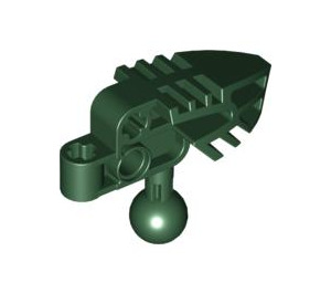 LEGO Dark Green Bionicle Head Connector with Ball Joint 3 x 2 (47332)