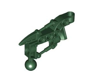 LEGO Dark Green Bionicle Toa Arm / Leg with Joint, Ball Cup, and Spike (50922)