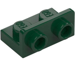 LEGO Dark Green Bracket 1 x 2 with 1 x 2 Up (99780)