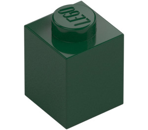 LEGO Verde scuro Mattoncino 1 x 1 (3005 / 30071)