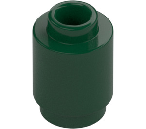 LEGO Dark Green Brick 1 x 1 Round with Open Stud (3062 / 35390)