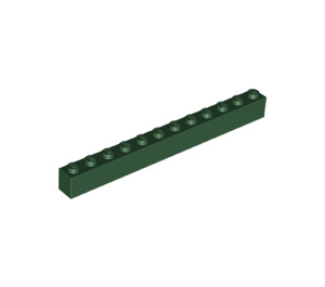 LEGO Dark Green Brick 1 x 12 (6112)