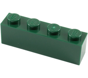 LEGO Vert foncé Brique 1 x 4 (3010 / 6146)