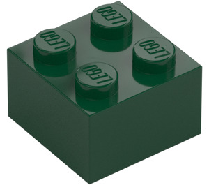 LEGO Verde scuro Mattoncino 2 x 2 (3003 / 6223)