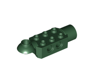 LEGO Dark Green Brick 2 x 3 with Horizontal Hinge and Socket (47454)