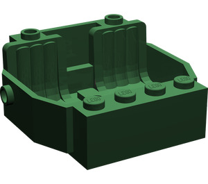 LEGO Dark Green Car Base 4 x 5 with 2 Seats (30149)