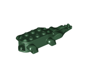 LEGO Dunkelgrün Krokodil Körper (6026)
