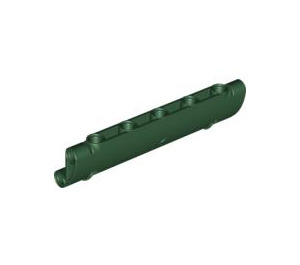 LEGO Dark Green Curved Panel 11 x 3 with 2 Pin Holes (62531)