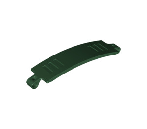 LEGO Dark Green Curved Panel 13 x 2 x 3 with Pin Holes (18944 / 28923)