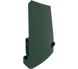 LEGO Dark Green Curved Panel 18 Right (64682)