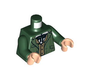 LEGO Verde oscuro Daily Prophet Photographer Minifigura Torso (973 / 76382)