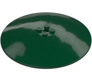 LEGO Dark Green Dish 10 x 10 (Solid Studs) (35326 / 51373)