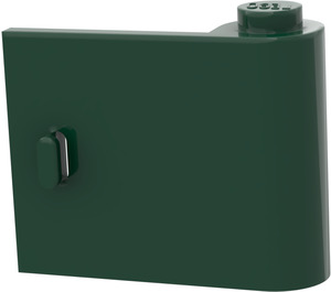 LEGO Verde scuro Porta 1 x 3 x 2 Destra con cerniera piena (3188)