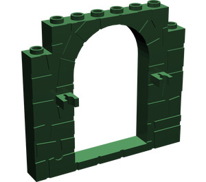 LEGO Dark Green Door Frame 1 x 8 x 6 with Clips (40242)