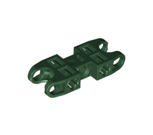 LEGO Dark Green Double Ball Connector 5 with Vents (47296 / 61053)