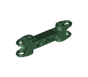 LEGO Dark Green Double Ball Connector 7 with Two Pinholes (64311)