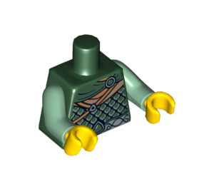 LEGO Mørk grønn Alv Overkropp (973 / 88585)