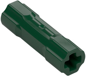 LEGO Dark Green Extension with Axle Holes (26287 / 42195)