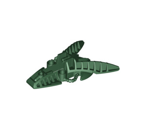 LEGO Dark Green Foot 7 x 10 x 2 with Spikes (53568)
