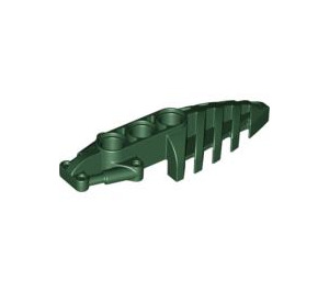 LEGO Dark Green Foot with Pin Holes 2 x 7 x 1.5 (50858)