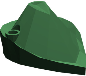 LEGO Vert foncé Forestmen's Chapeau avec trou de plume ouvert (4506)