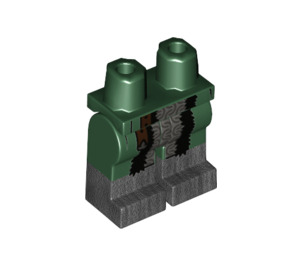 LEGO Dark Green Frightening Knight Minifigure Hips and Legs (3815 / 25034)
