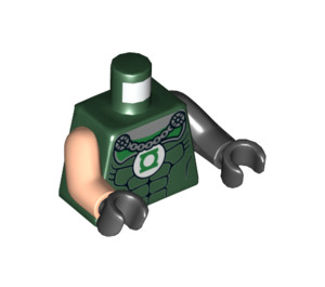 LEGO Dark Green Green Lantern with Shoulder Armor and Cape Minifig Torso (973 / 76382)