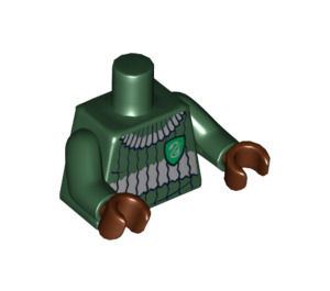 LEGO Vert foncé Green Sweater avec Slytherin Badge Torse (973 / 76382)