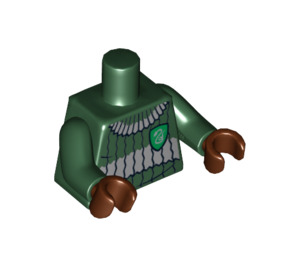 LEGO Dunkelgrün Grün Pullover mit Slytherin Abzeichen Torso (973 / 76382)