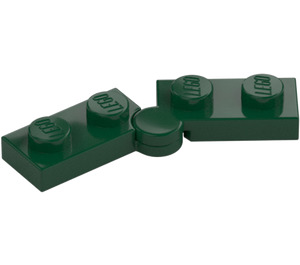 LEGO Verde scuro Cerniera Piastra 1 x 4 (1927 / 19954)