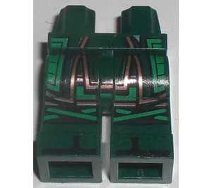 LEGO Dark Green Hips and Legs with Green and Copper Armor (3815)
