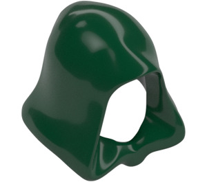 LEGO Dark Green Hood with Closed Bottom (30381 / 98011)