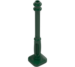 LEGO Dark Green Lamp Post 2 x 2 x 7 with 4 Base Grooves (11062)