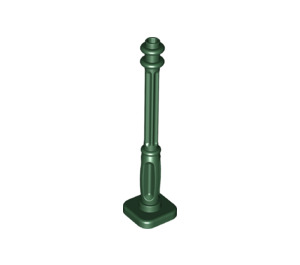 LEGO Dark Green Lamp Post 2 x 2 x 7 with 4 Base Grooves (11062)