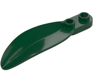 LEGO Dark Green Leaf 2 x 6 x 1 (3565)