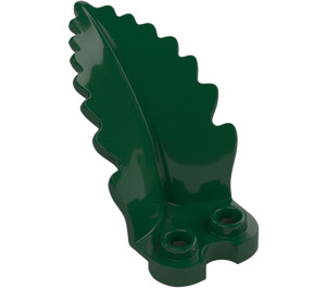 LEGO Dark Green Leaf 3 x 4 x 2.3 Curved Upright  (5151)