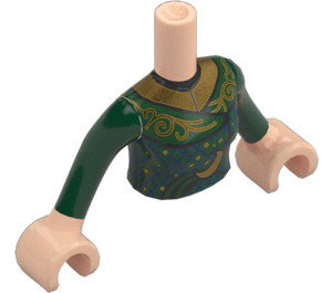 LEGO Dunkelgrün Madame Morrible Friends Torso (92456)