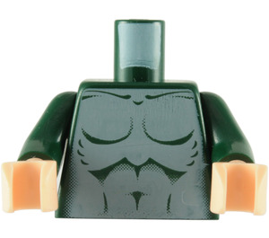 LEGO Mørkegrøn Merman Torso (973 / 76382)